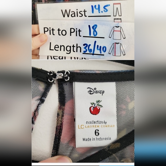 Disney Lauren Conrad Snow White floral Dress size 6 - Picture 4 of 8
